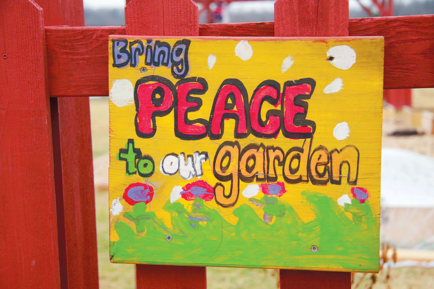 Bring peace to our garden