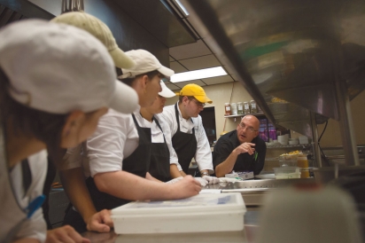 Canebrake's Executive Chef Sam Bracken with kitchen crew