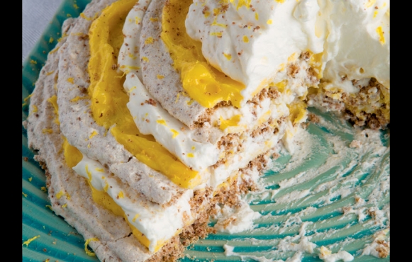 Lemon Dacquoise Cake